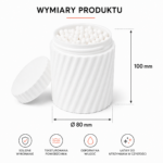 Organizer na patyczki do uszu Biały